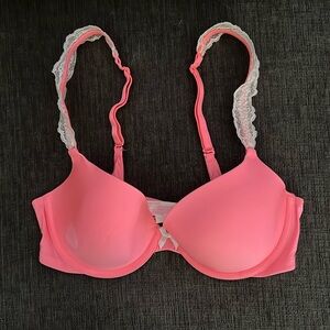 Hot Pink Lacey Bra